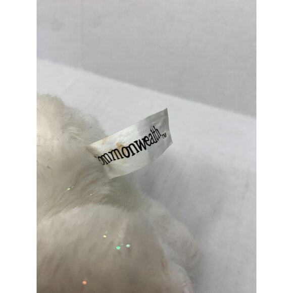 Commonwealth Plush Snowman Stuffed Animal Doll Toy 9 in Tall White Blue Black - Picture 4 of 4